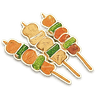 Yakitori cuisine stamp